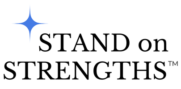 Stand on strengths scientific leadership coaching logo with star